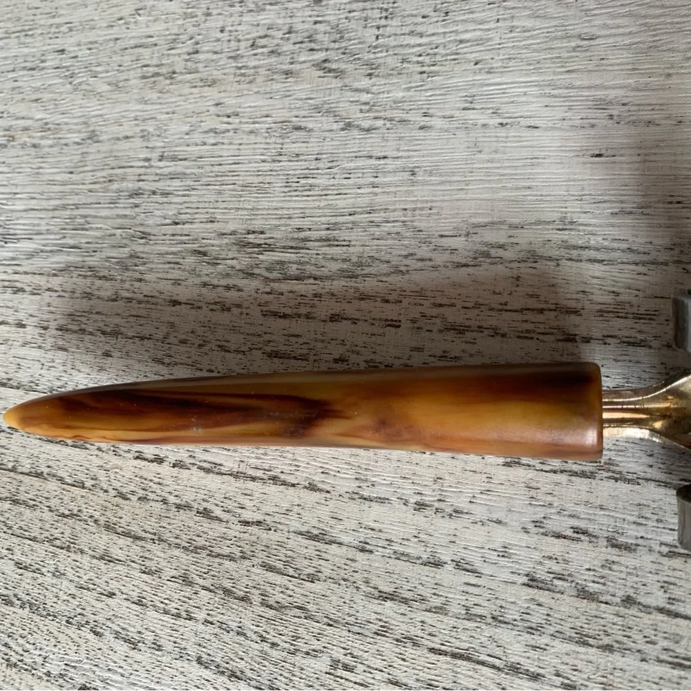 Vintage Bakelite Can Bottle Jar Opener Butterscotch Swirl Barware Kitchenware